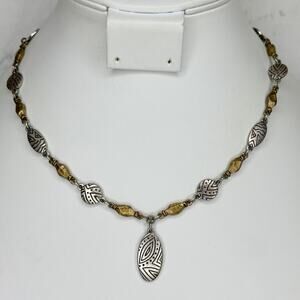 Vintage Chico's Mixed Metal Station Necklace ✨